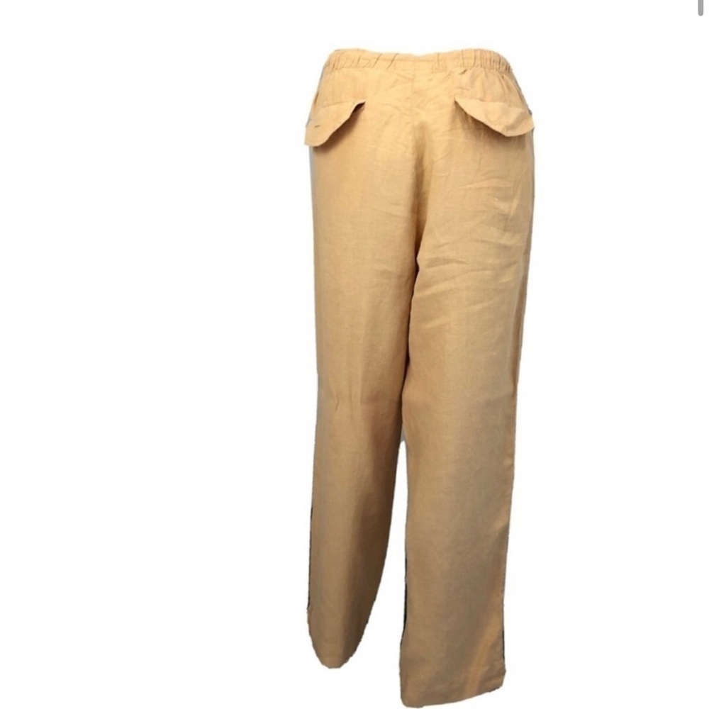 Mod.O.Doc Linen Button Front Relax Fit Pants Side… - image 1